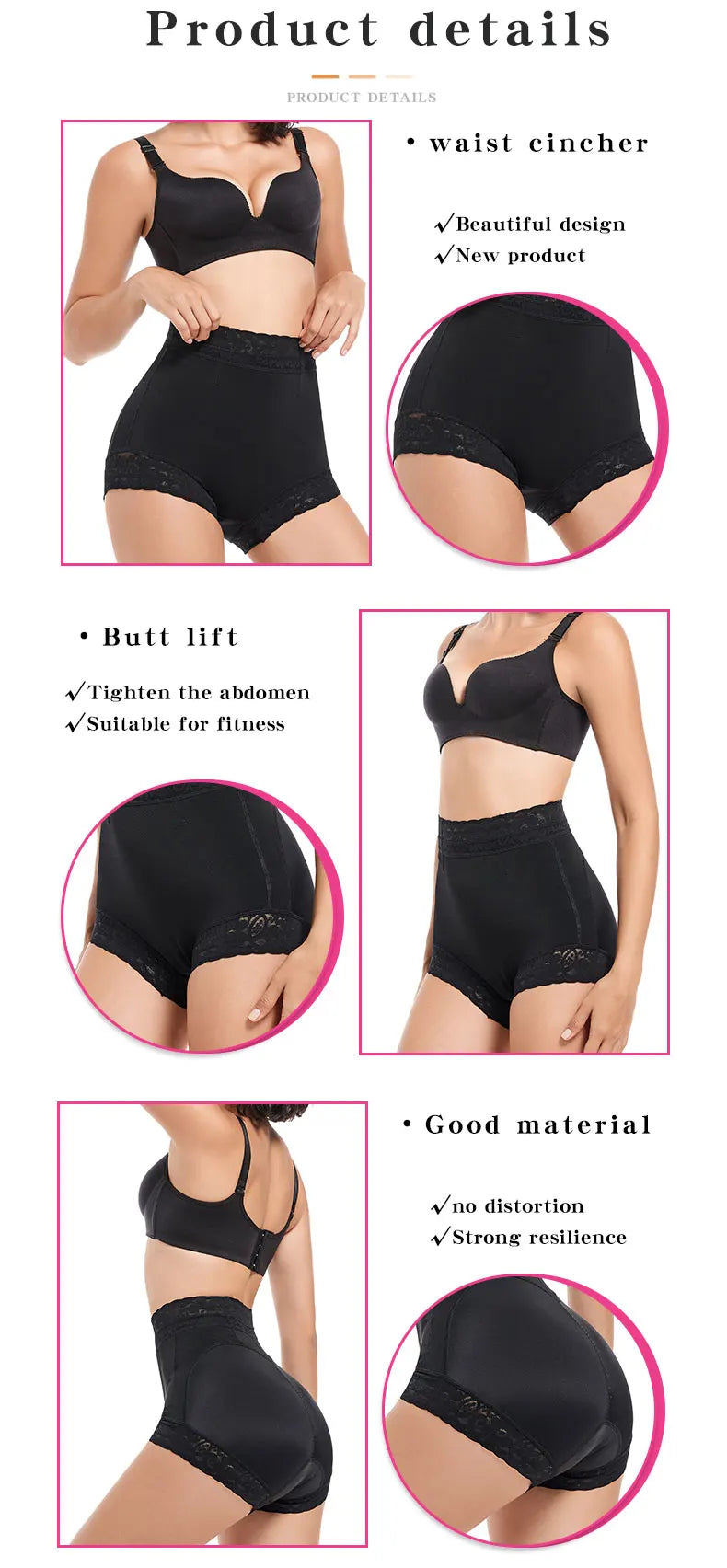 Women Body Shaper Shorts - Fajas Butt Lifter Control Panty