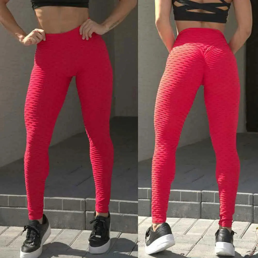 High Waist Gym Leggings Women Pocket Fitness Sports Running Yoga Stretch Pants