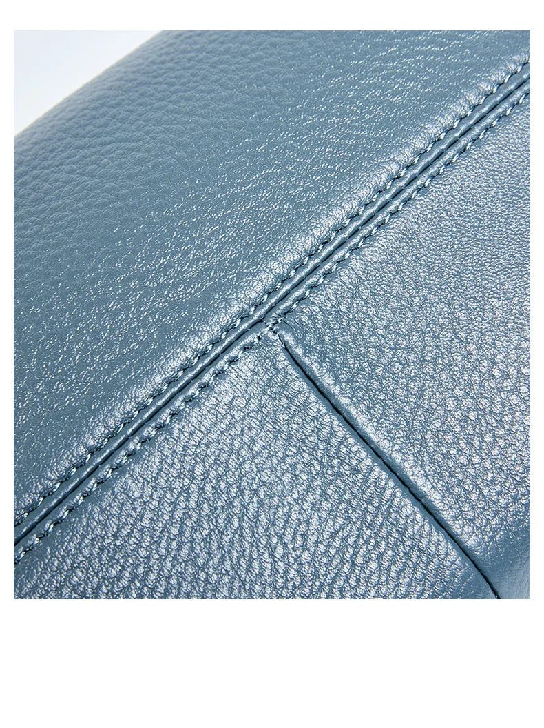 Zency Hot Selling Fashion Brand Handbag Genuine Leather Shoulder Bag For Women Elegant Small Tote Bag White Khaki BlackCrossbody