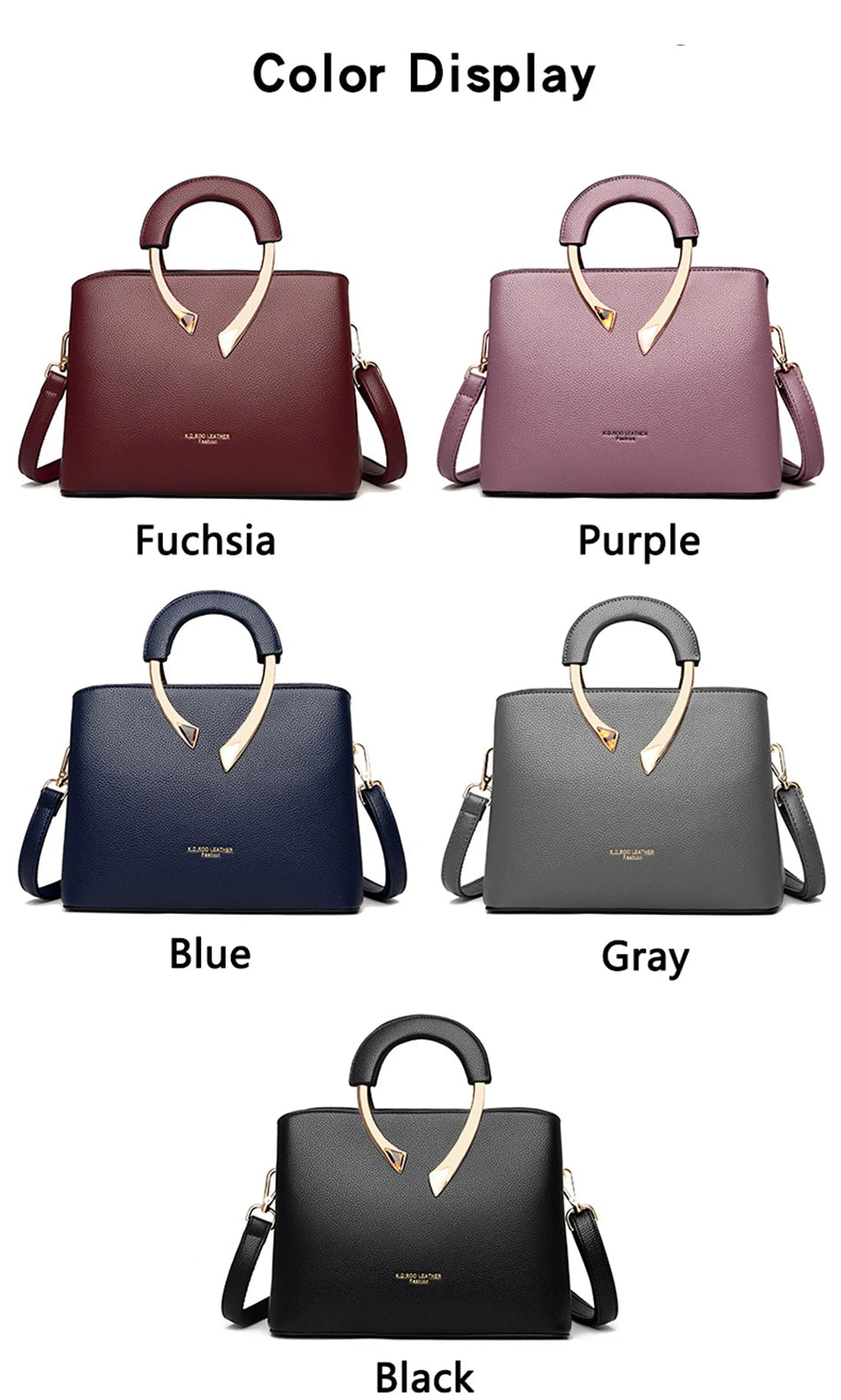 VANDERWAH Leather Tote - Designer Crossbody Shoulder Bag 2024