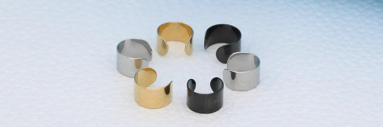 Korean Men's Ear Cuff Fashion Titanium Steel Clip Earrings For Men Single Ear Clips Without Pierced Ears Stainless Steel Jewelry