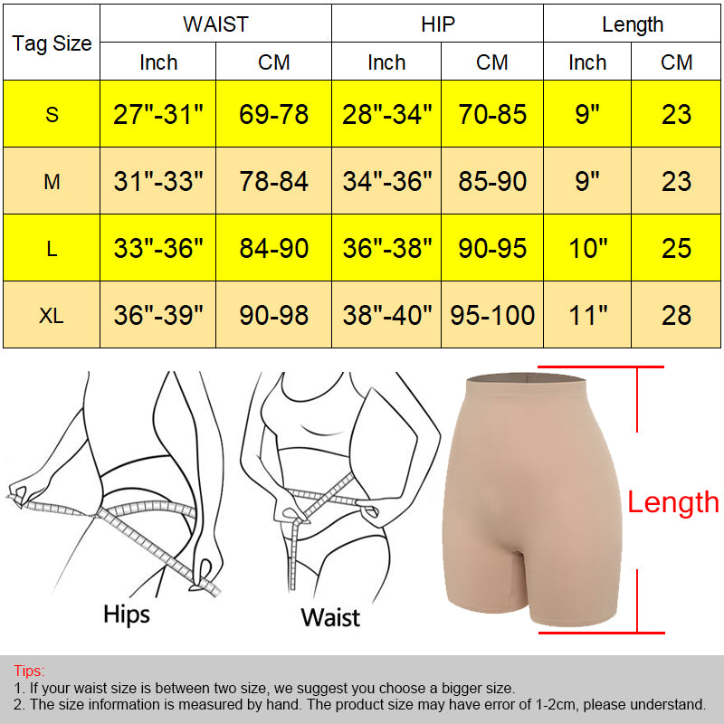 High Waisted Shaper Shorts - Smooth Boyshorts Tummy Control