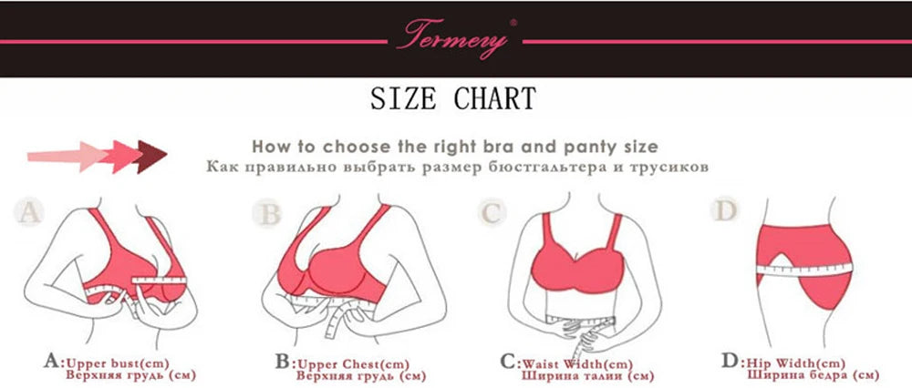 TERMEZY Lingerie Women's Underwear Set Sexy Lace Erotic Brassiere Female Underwear Lace Bra Panties G-String Bra & Brief Sets