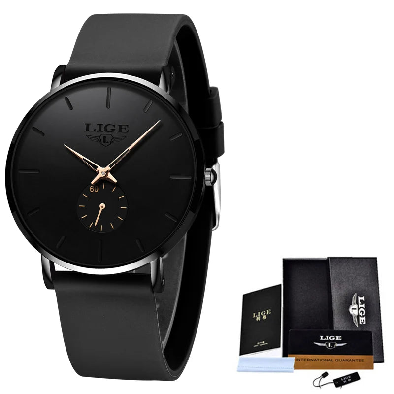 LIGE New Rose Gold Women Watch Business Quartz Watch Ladies Top Brand Luxury Female Wrist Watch Women Girl Clock Relogio Feminin