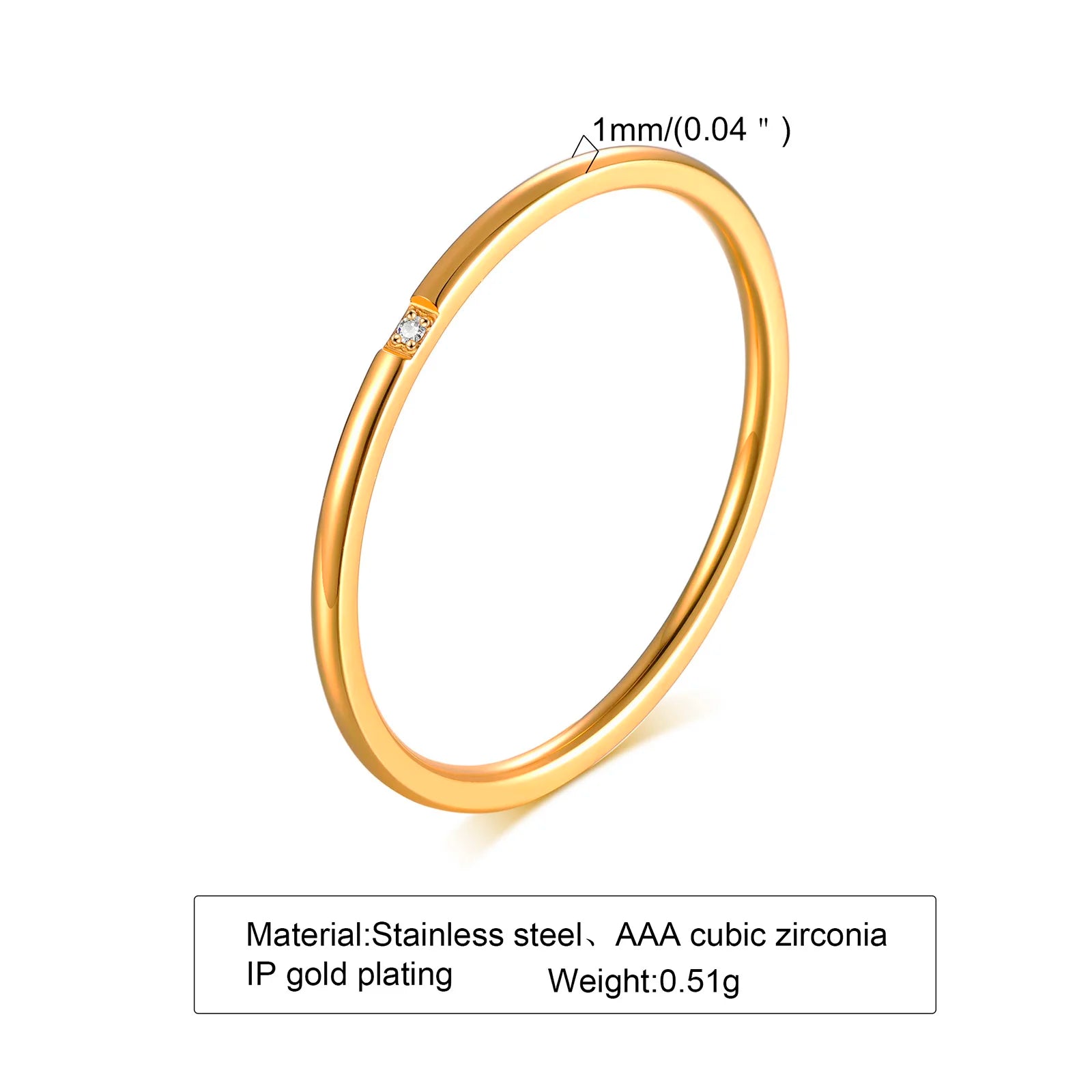 2MM Thin Classic Dome Ring - Stainless Steel Wedding Band Men Women