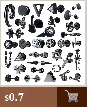 New Punk Stainless Steel Chain Hoop Earrings For Women Men 2021 Trendy Goth Pop Hip Hop Pendants Ear Jewelry Accessories Earring
