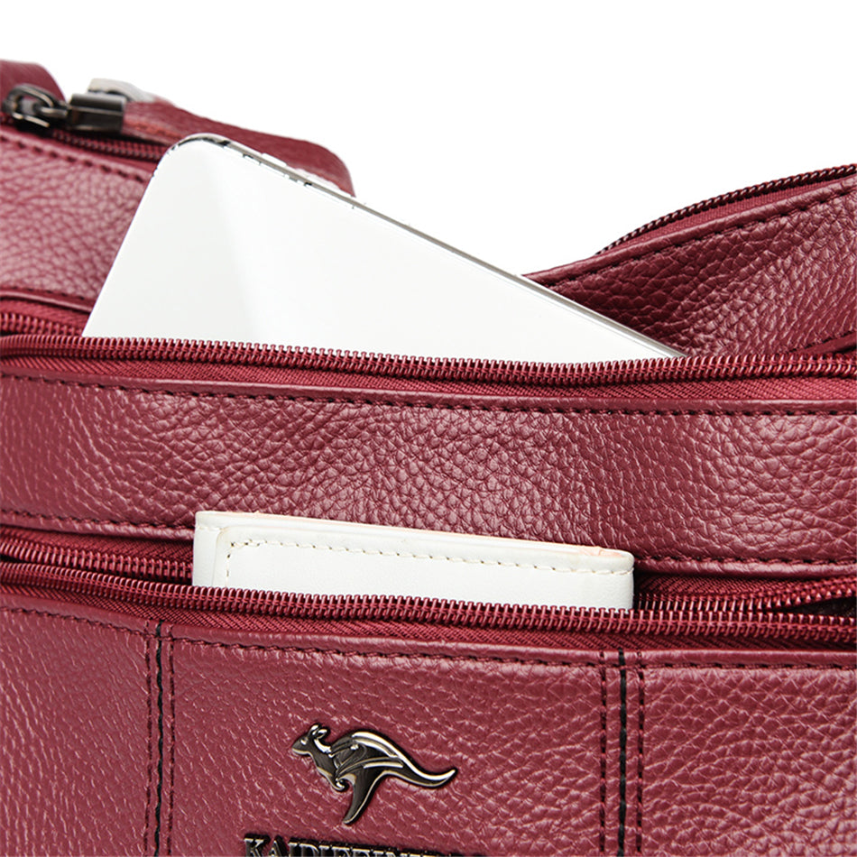 Genuine Brand Leather Sac Luxury Handbags Purse Women Bags Designer Shoulder Crossbody Messenger Bags Female 2021 Waterproof Bag
