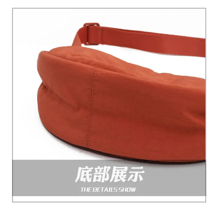Simple Design Women's Messenger Bag Fashion Ladies Nylon Hobos Small Shoulder Bags Vintage Female Girls Purse Cloth Handbags