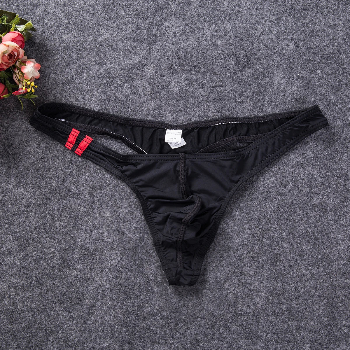 Men's Bikini G-strings Lingerie Underwear Smooth Briefs Tangas Thongs Underpants Men Low Waist Panties
