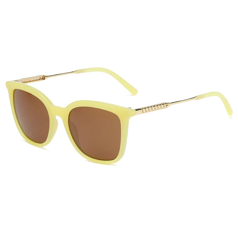 Classic Square Vintage Sunglasses - Alloy Frame Retro Trend UV400