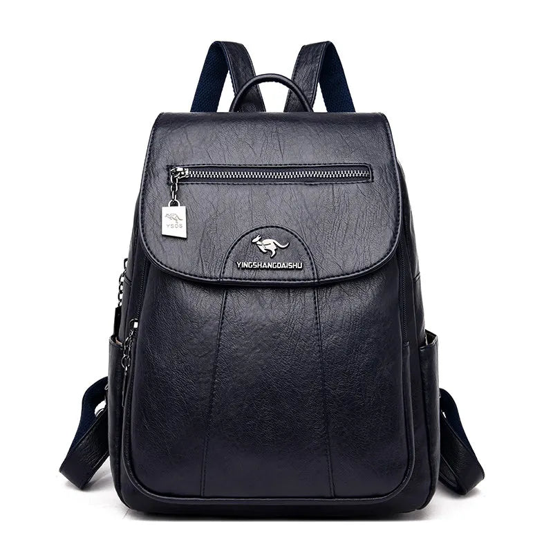 5 Color Women Soft Leather Backpacks Vintage Female Shoulder Bags Sac a Dos Casual Travel Ladies Bagpack Mochilas School Bags