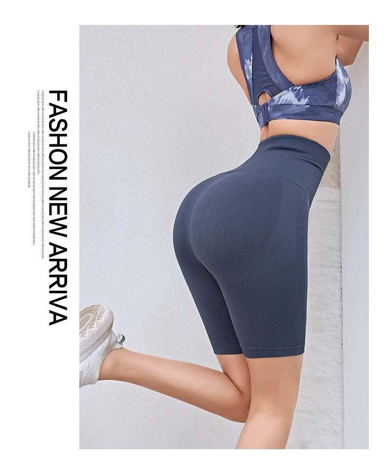 Fitness Women Corset Push Hip Postpartum High Waist Yoga Pants Workout Seamless Leggings Sportswear Gym Running Training Tights