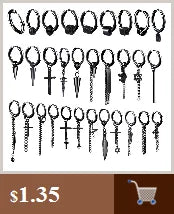 New Punk Stainless Steel Chain Hoop Earrings For Women Men 2021 Trendy Goth Pop Hip Hop Pendants Ear Jewelry Accessories Earring