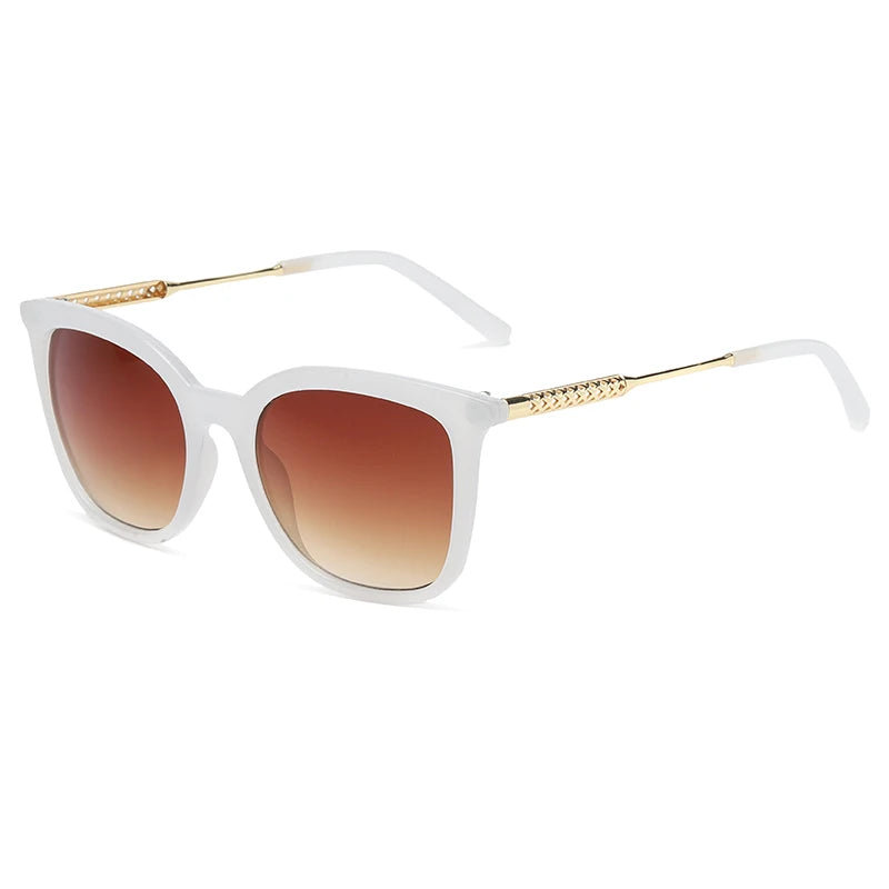 Classic Square Vintage Sunglasses - Alloy Frame Retro Trend UV400