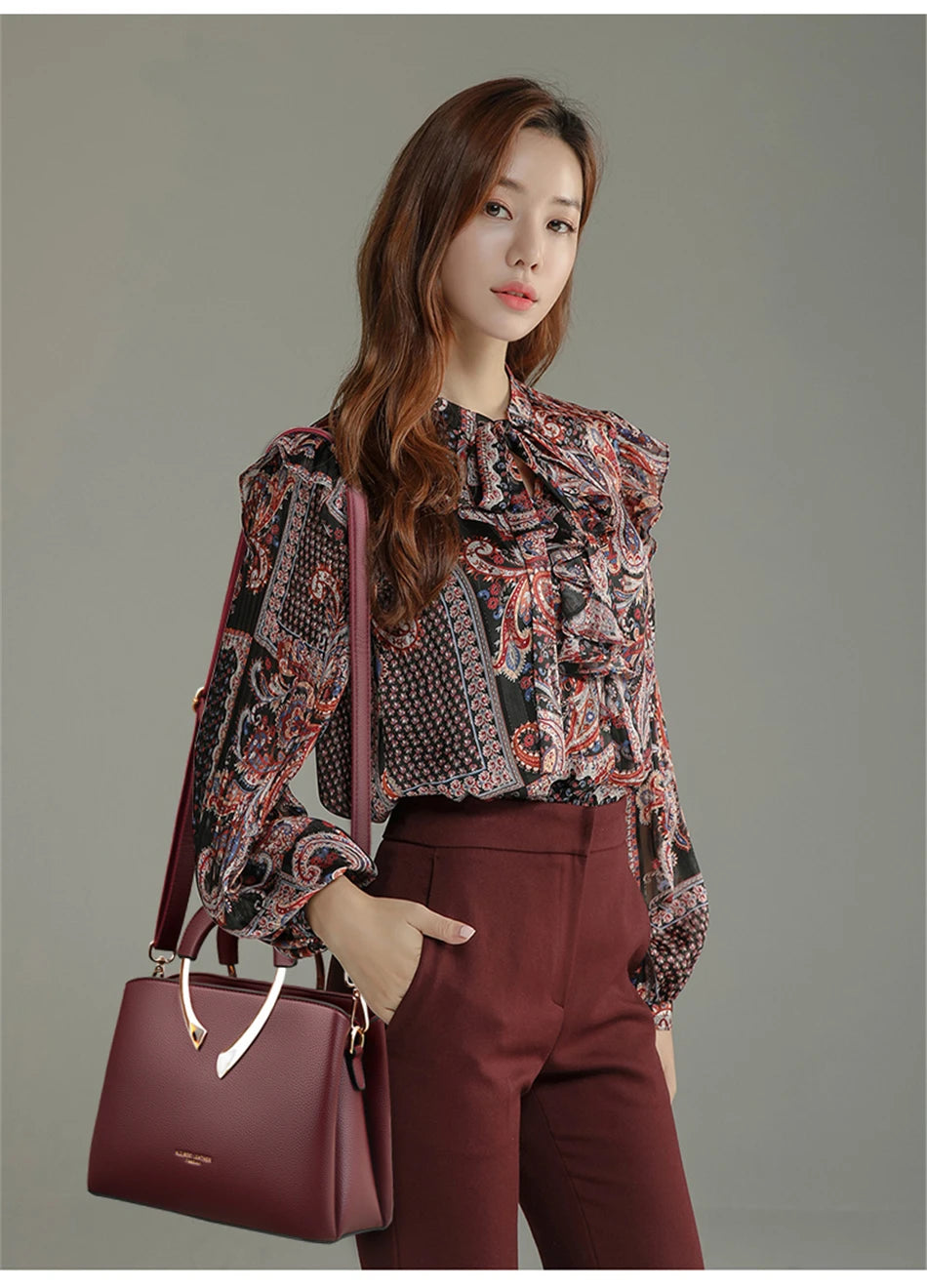 VANDERWAH Leather Tote - Designer Crossbody Shoulder Bag 2024