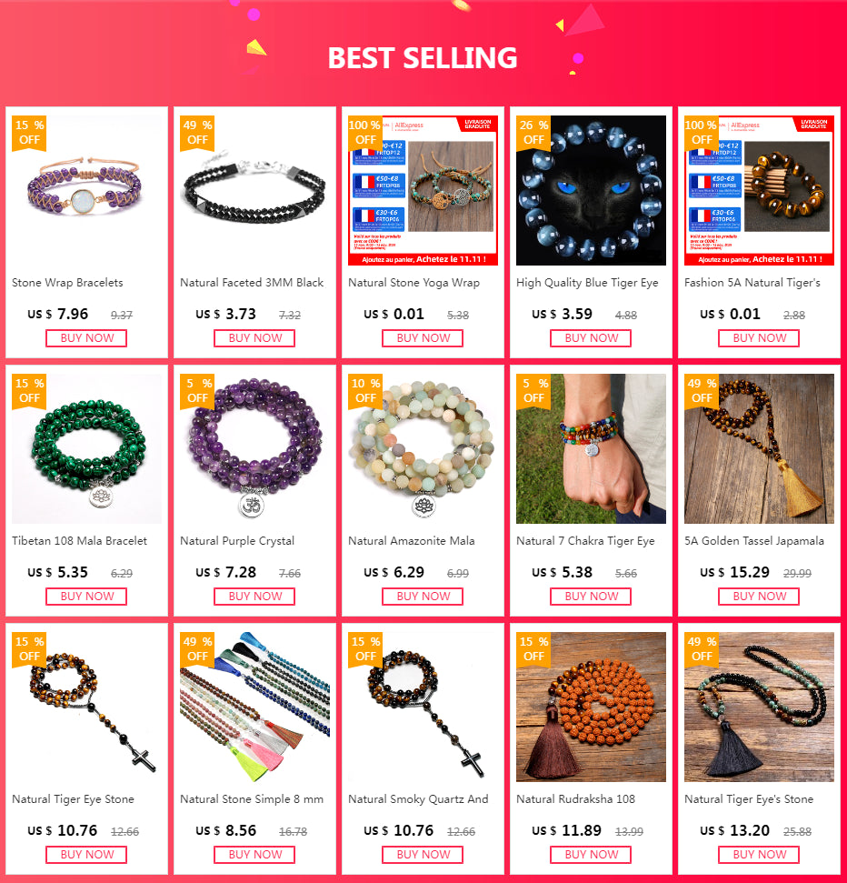 Fashion 5A Natural Tiger's eye Stone Bracelets & Bangle for Women and Men Bracelets Gift Beads Bracelets Accessories Wholesale