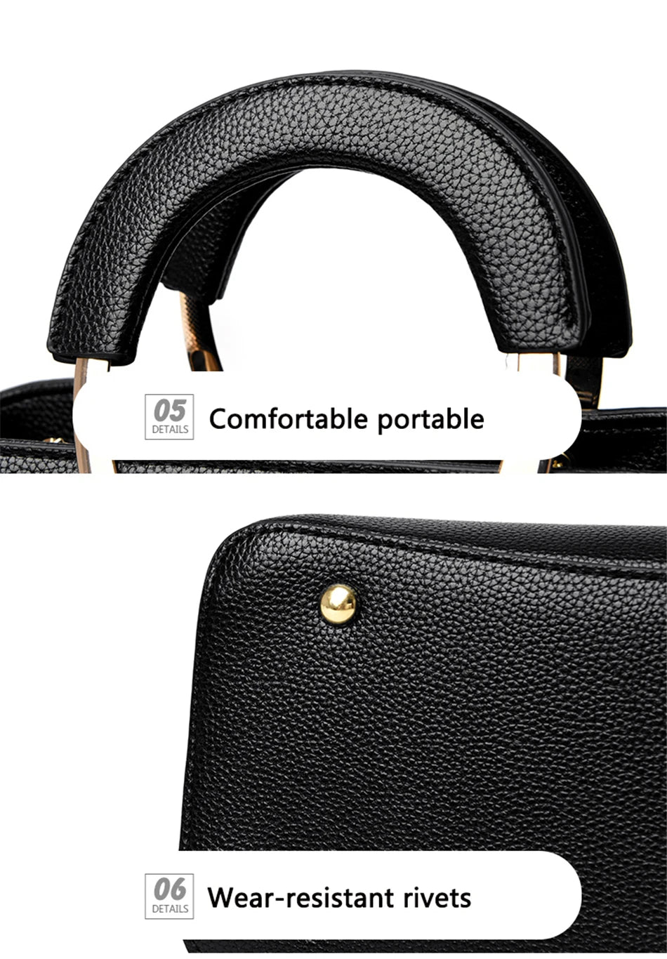 VANDERWAH Leather Tote - Designer Crossbody Shoulder Bag 2024