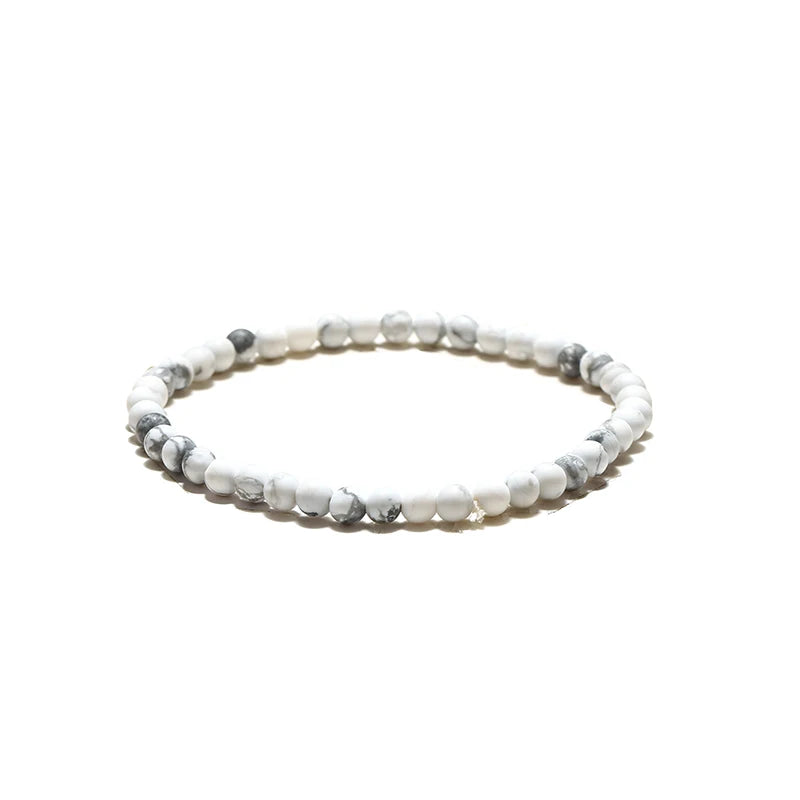 4mm Small Stone Bracelet For Women Men High Quality Map Lava Tiger Eyes Beaded Braclet Yoga Charm Braslet Accessories Jewelry