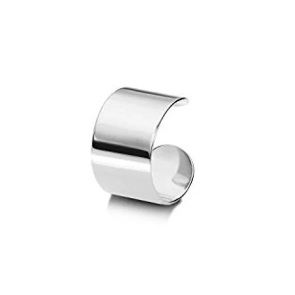 1Pc Punk Steel-color Stainless Steel Painless Ear Clip Earrings For Men/Women Street Pop Non Piercing Fake Earrings Jewelry Gift