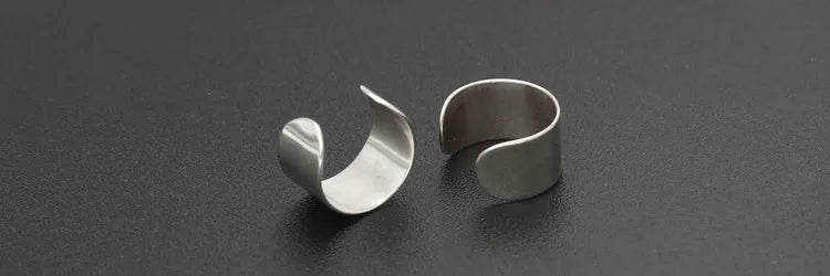 Korean Men's Ear Cuff Fashion Titanium Steel Clip Earrings For Men Single Ear Clips Without Pierced Ears Stainless Steel Jewelry