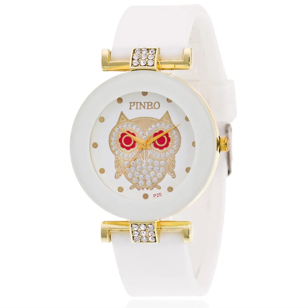 Simple Black White Quartz Watches Women Minimalist Design Silicone Strap Wristwatch Big Dial Women's Fashion Creative Watch