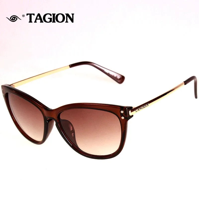 2025 Fashion Classic Vintage Cat Eye Sunglasses - Metal Decorate Women