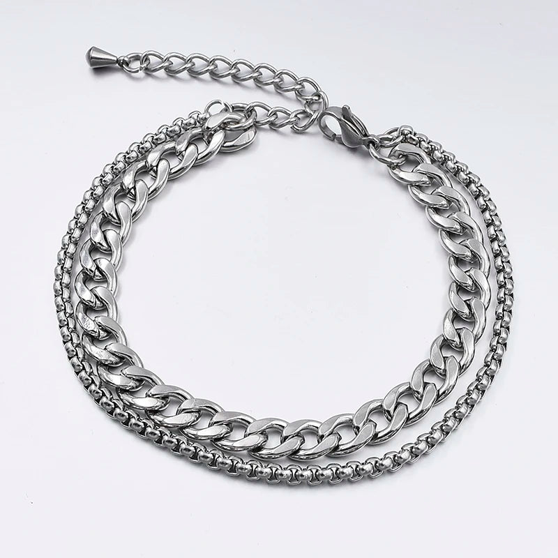 Stainless Steel Anklets For Women Beach Foot Jewelry Leg Chain Ankle Bracelets Men or Women Holiday Accessories 2025 New