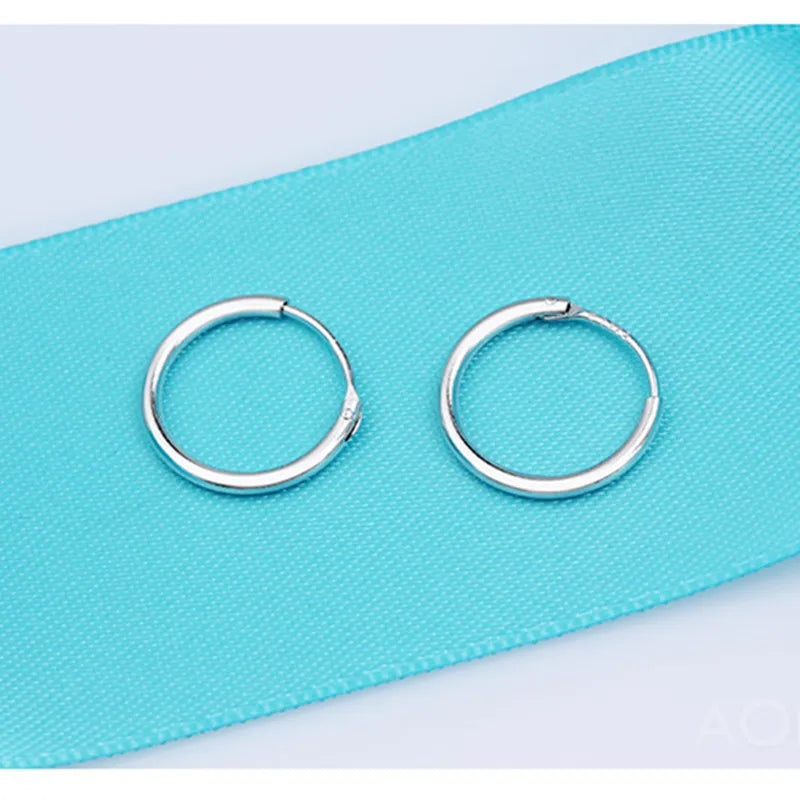 925 sterling silver small hoop earrings Man earrings huggie earrings  earings fashion jewelry ear rings Earrings circle