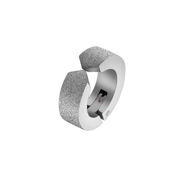 1Pc Punk Steel-color Stainless Steel Painless Ear Clip Earrings For Men/Women Street Pop Non Piercing Fake Earrings Jewelry Gift