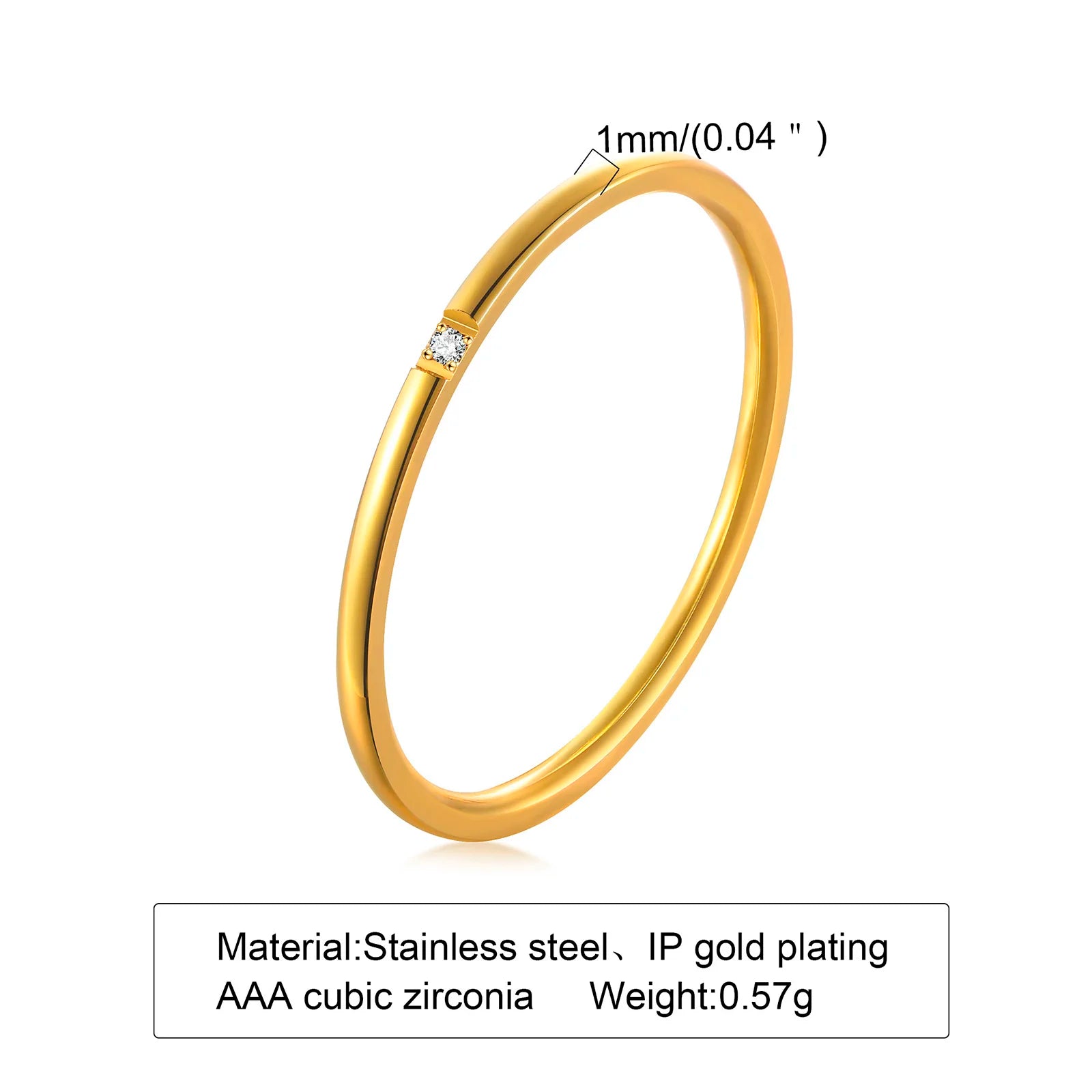 2MM Thin Classic Dome Ring - Stainless Steel Wedding Band Men Women