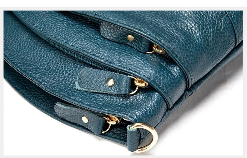 Genuine Leather Women Messenger Bags Cow Leather Crossbody Shoulder Bag Small Female Handbags Capacity Phone Bag for Girls