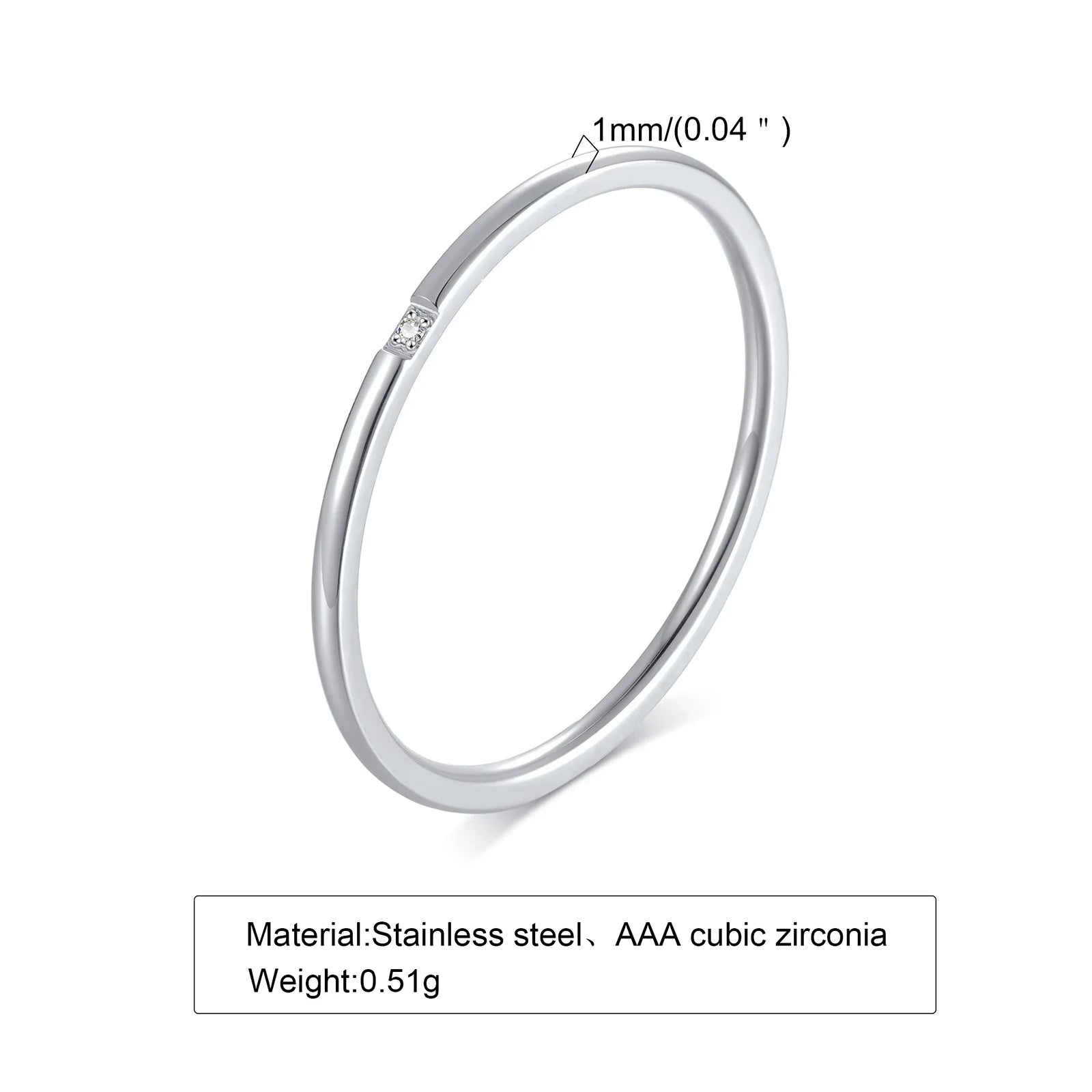 2MM Thin Classic Dome Ring - Stainless Steel Wedding Band Men Women