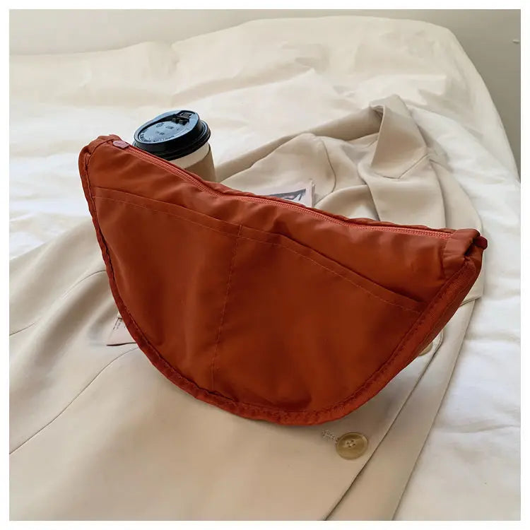Simple Design Women's Messenger Bag Fashion Ladies Nylon Hobos Small Shoulder Bags Vintage Female Girls Purse Cloth Handbags