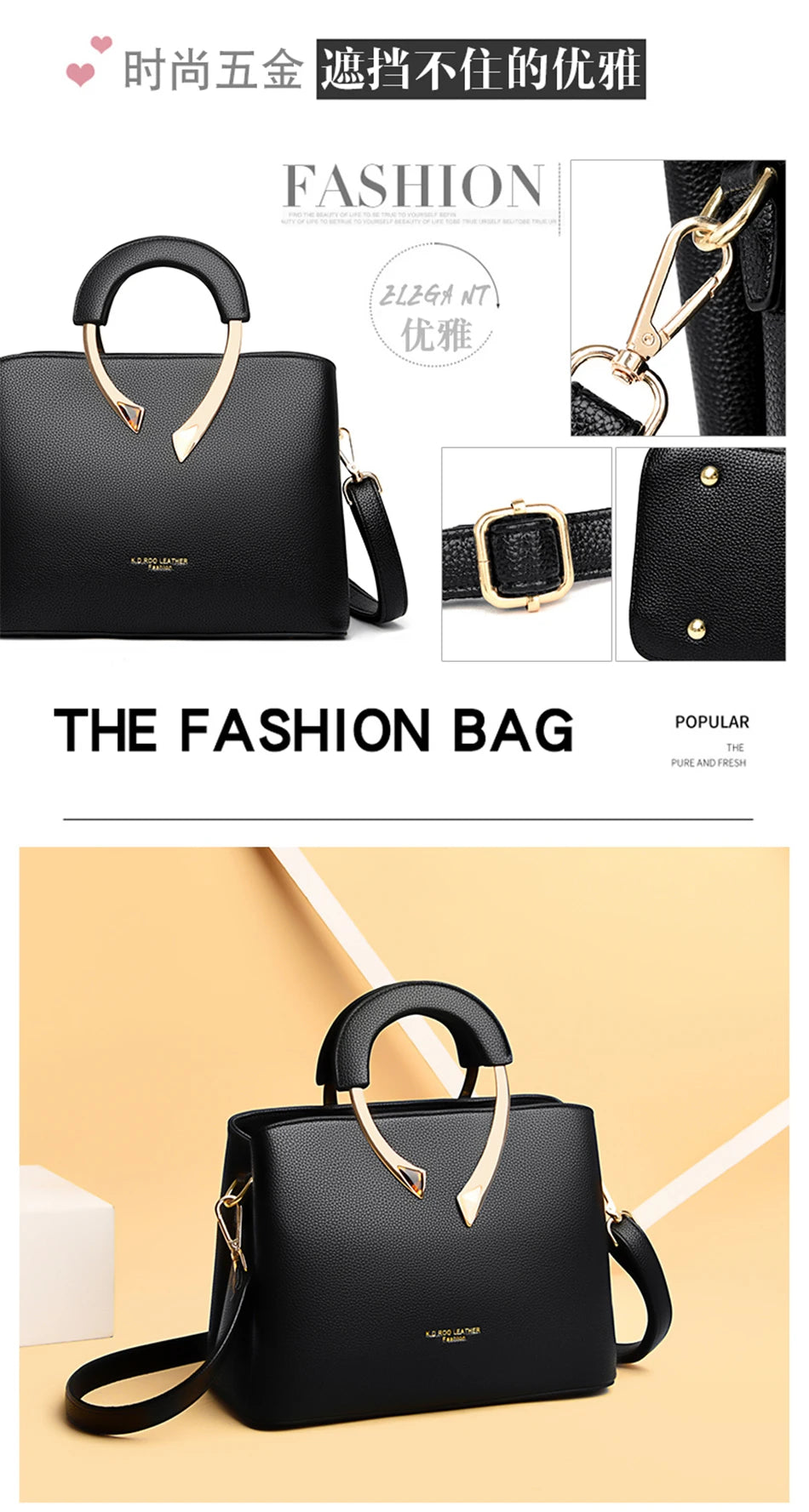 VANDERWAH Leather Tote - Designer Crossbody Shoulder Bag 2024