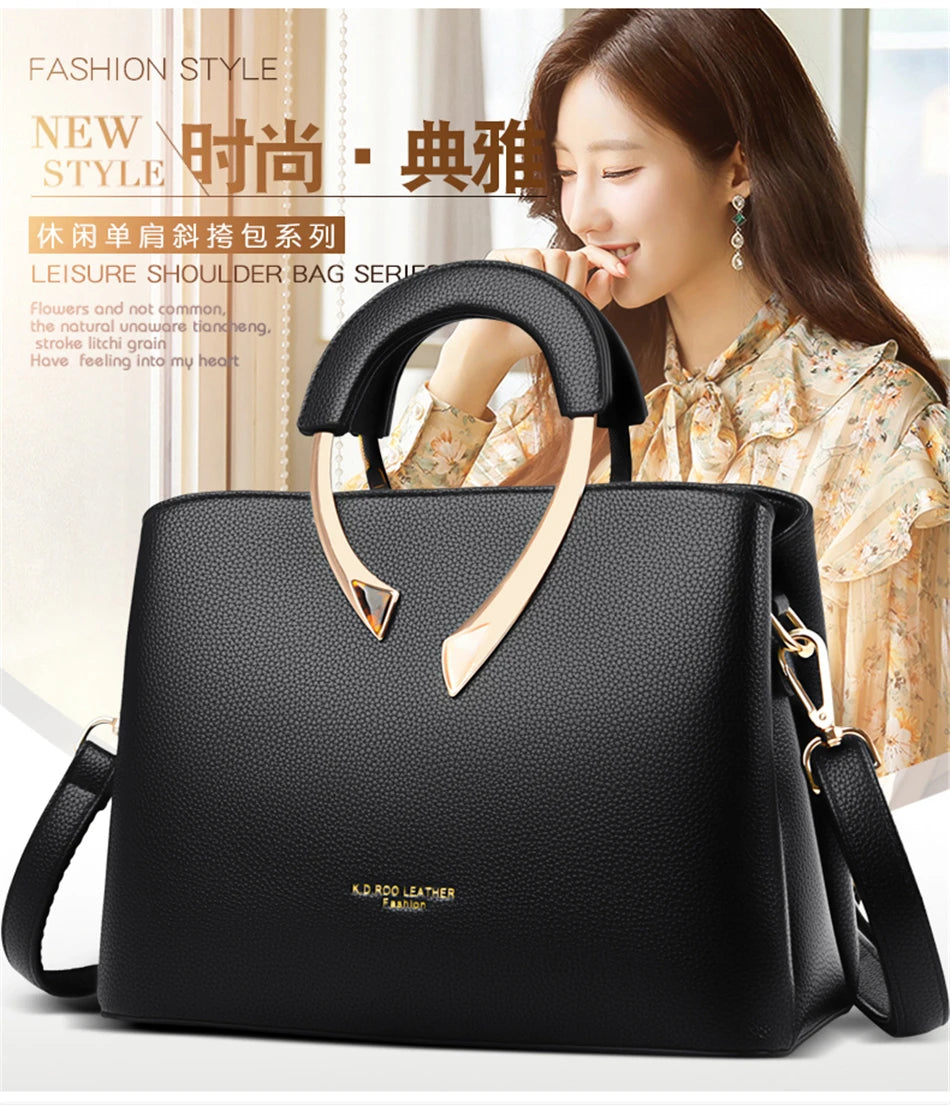 VANDERWAH Leather Tote - Designer Crossbody Shoulder Bag 2024