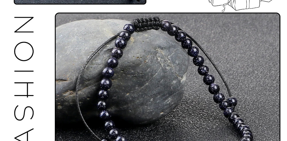 Adjustable 4mm Chakra Beads Bracelet Mini Natural Stone Agats Lava Tiger Eye Beaded Bracelets & Bangles Women Men Gift Jewelry