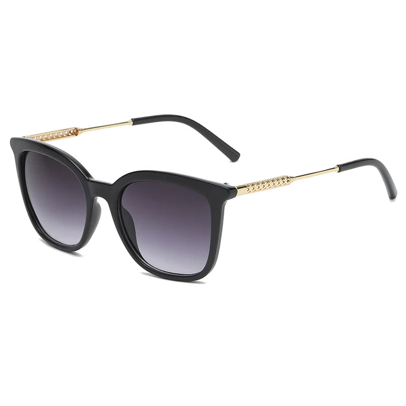 Classic Square Vintage Sunglasses - Alloy Frame Retro Trend UV400