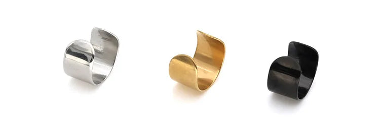 Korean Men's Ear Cuff Fashion Titanium Steel Clip Earrings For Men Single Ear Clips Without Pierced Ears Stainless Steel Jewelry