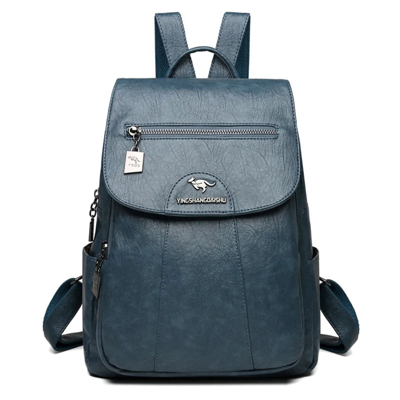 5 Color Women Soft Leather Backpacks Vintage Female Shoulder Bags Sac a Dos Casual Travel Ladies Bagpack Mochilas School Bags