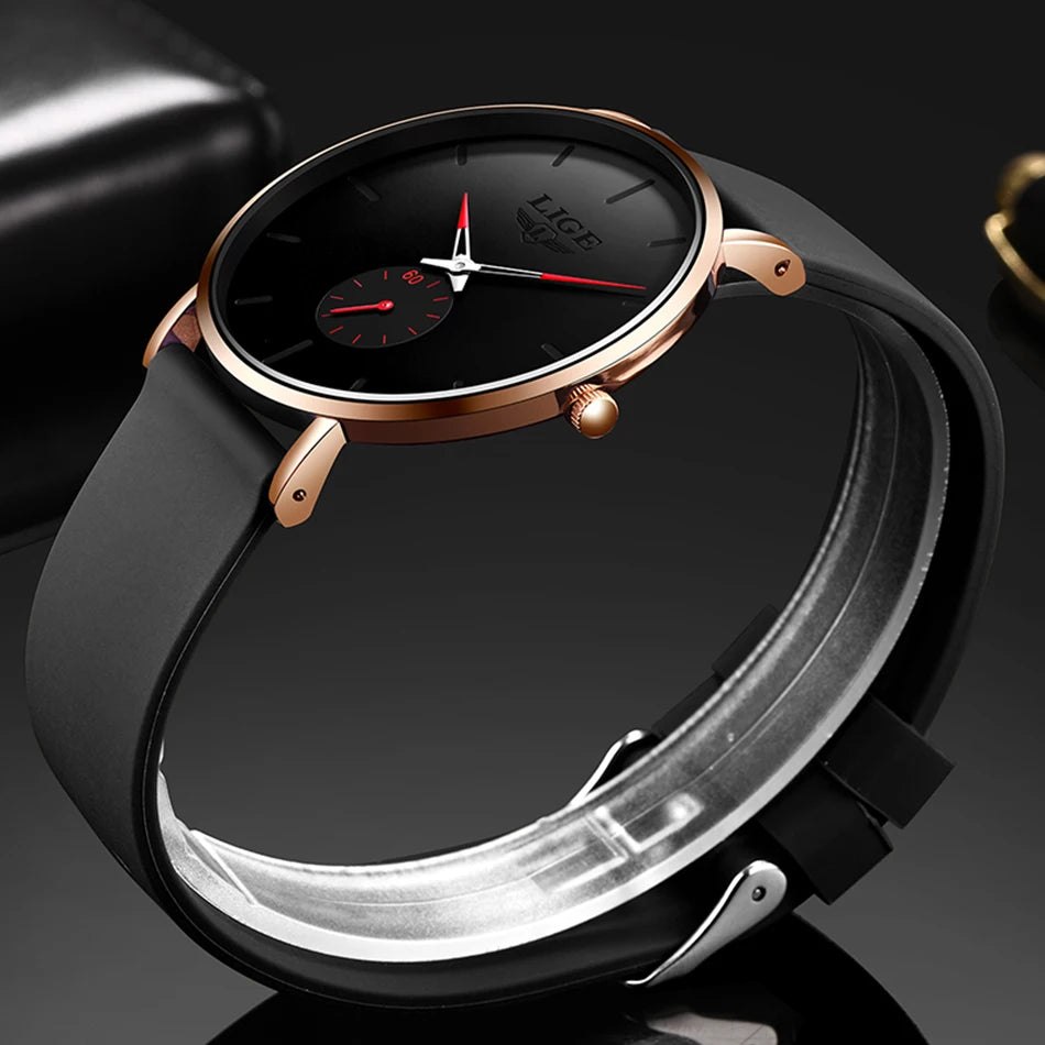LIGE New Rose Gold Women Watch Business Quartz Watch Ladies Top Brand Luxury Female Wrist Watch Women Girl Clock Relogio Feminin