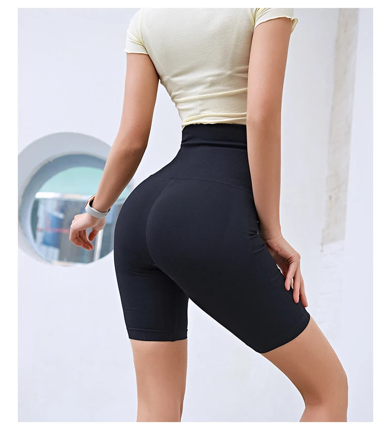 Fitness Women Corset Push Hip Postpartum High Waist Yoga Pants Workout Seamless Leggings Sportswear Gym Running Training Tights