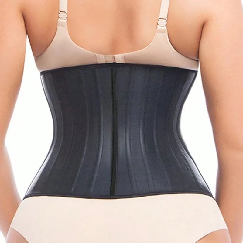 25 Bones Corset Waist Trainer - Latex Body Shapewear Belt