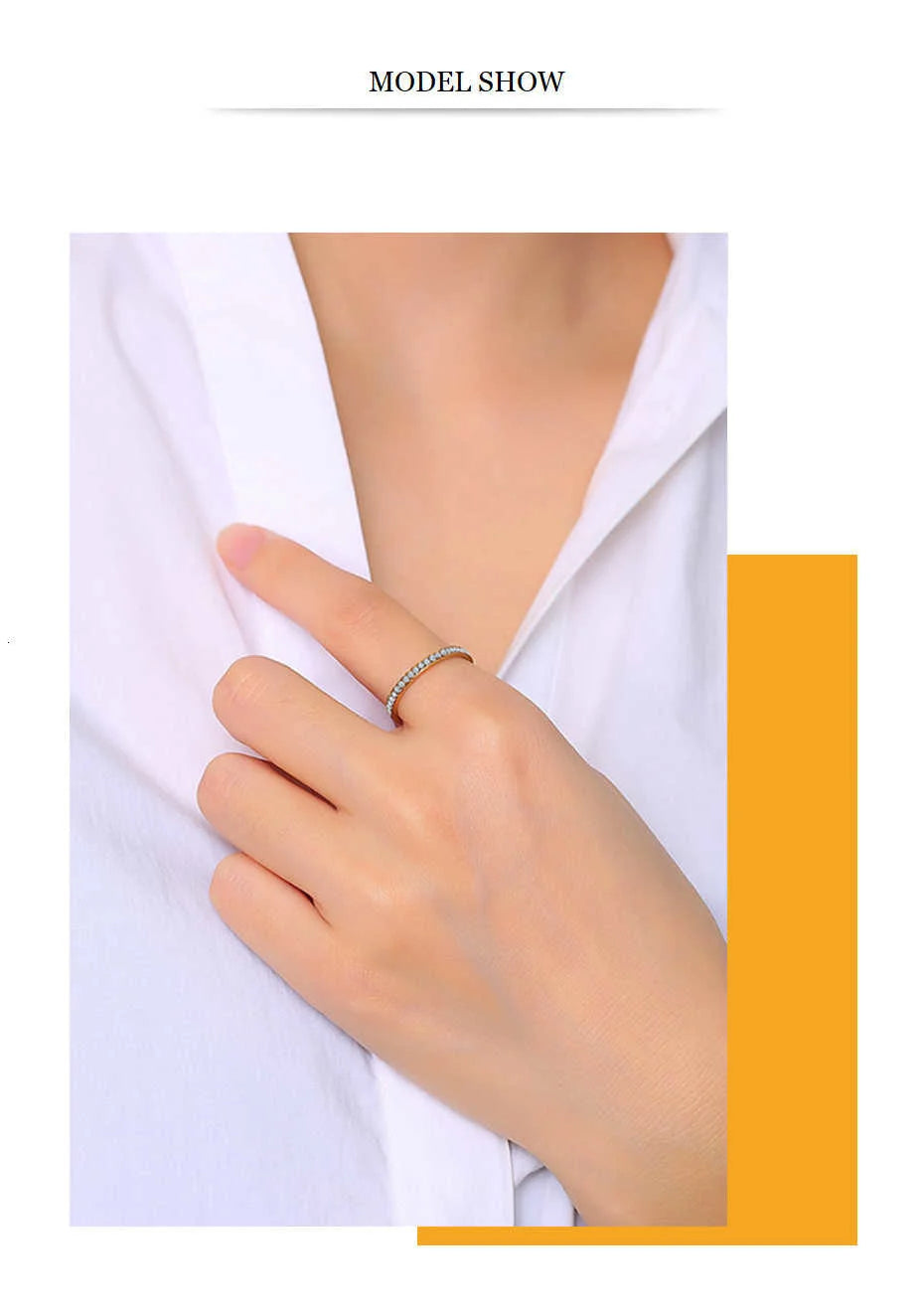 Vnox 2mm Bling CZ Stones Ring for Women Lady Gold Color Stainless Steel Shinny Crystal Finger Band Elegant Jewelry