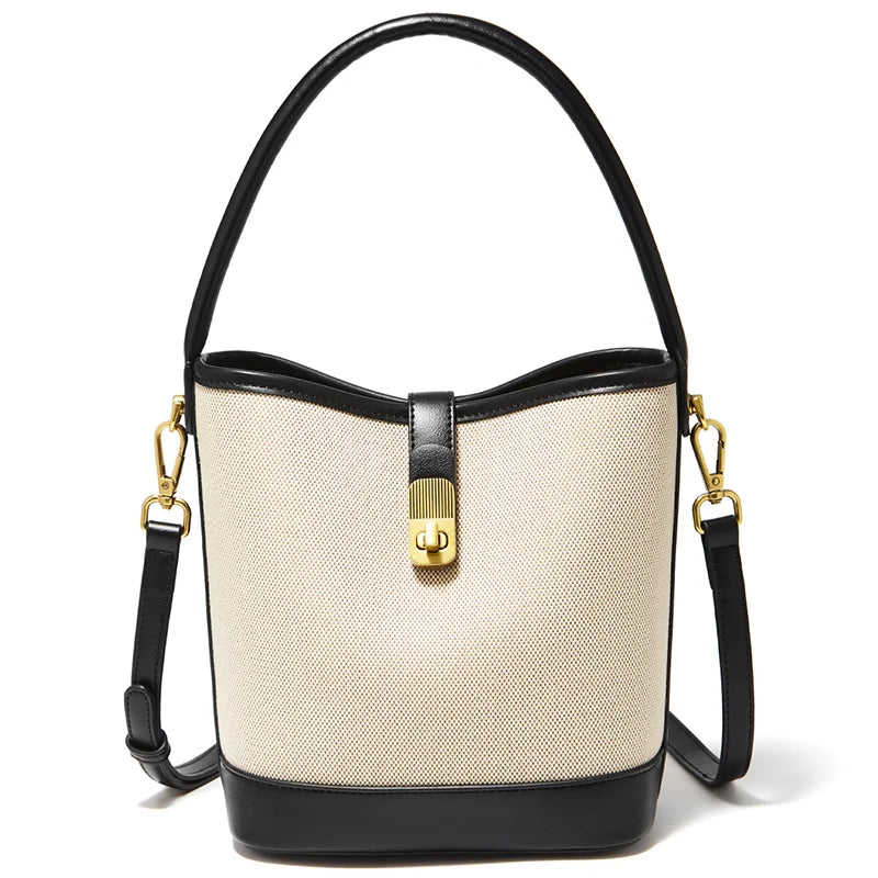 FOXER Women Small Crossbody Bag Lady Fashion Bucket Shoulder Bag 2025 Girl Summer Handbag Purse Special Gift