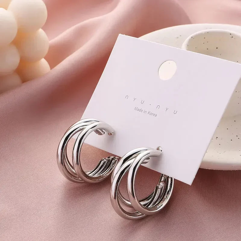 Hot Sale Statement Vintage Clip on Earrings Without Piercing for Women Fashion Earrings Party Gift Jewelry Clip Earrings