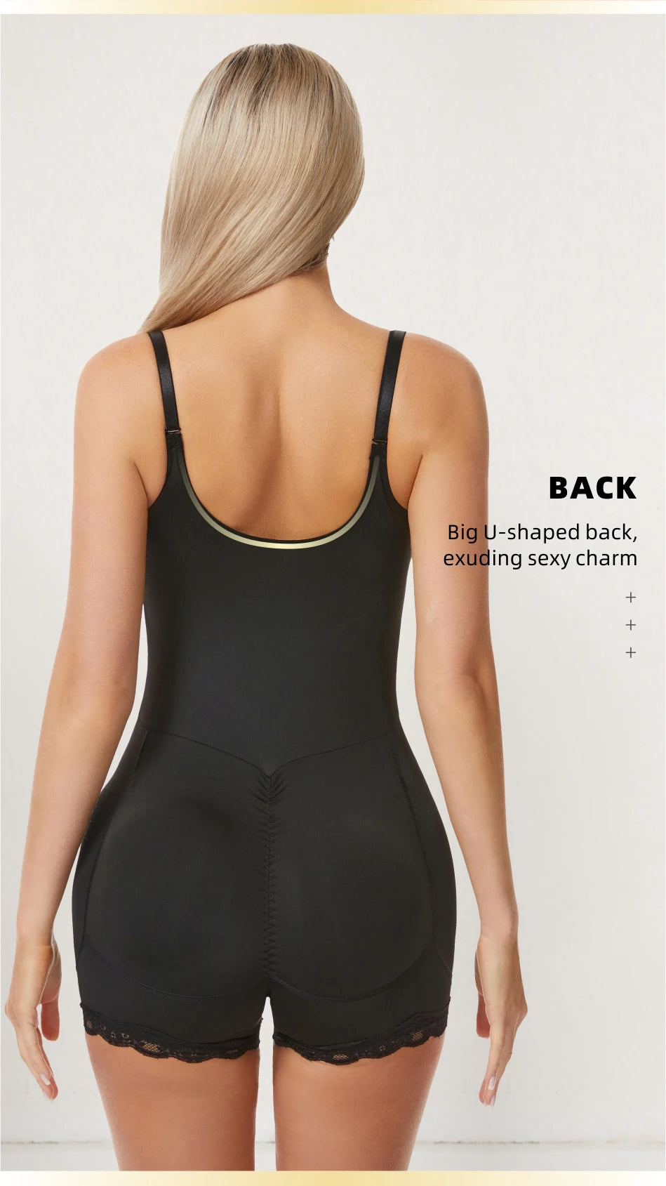 Women Padded Bodysuit - Butt Lifter Waist Trainer Body Shaper