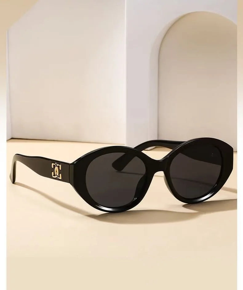 2025 Luxury Small Round Sunglasses - Unisex Designer Gradient UV400