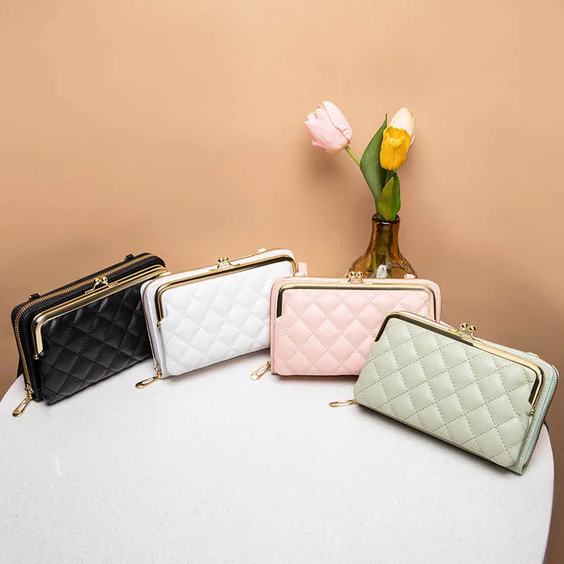 Fashion Women Luxury Leather Single Shoulder Bags Ladies Large Capacity Crossbody Mobile Phone Purse Female Messenger Wallet