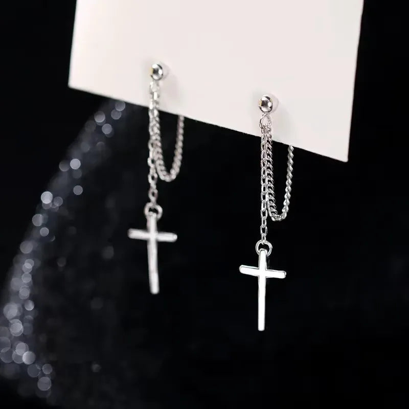 French Luxury Sweet Romantic Long Zircon Tassel Twisted Earrings for Women Temperament Wedding  Banquet Jewelry Gift
