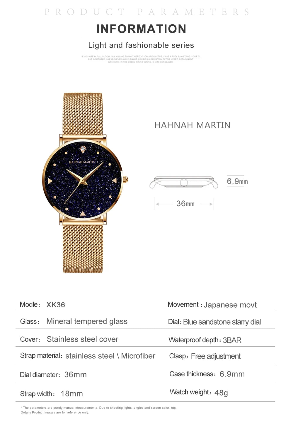 Women Luxury Watch 36mm Fashionable Frosted Dial Japanese Movement Rhinestone Rose Gold Stainless Steel Mesh Women Dress Watches